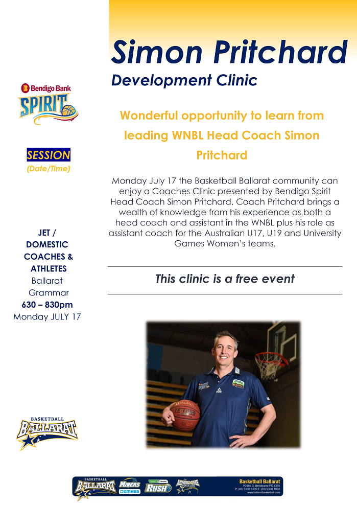 Simon Pritchard Coaches Clinic